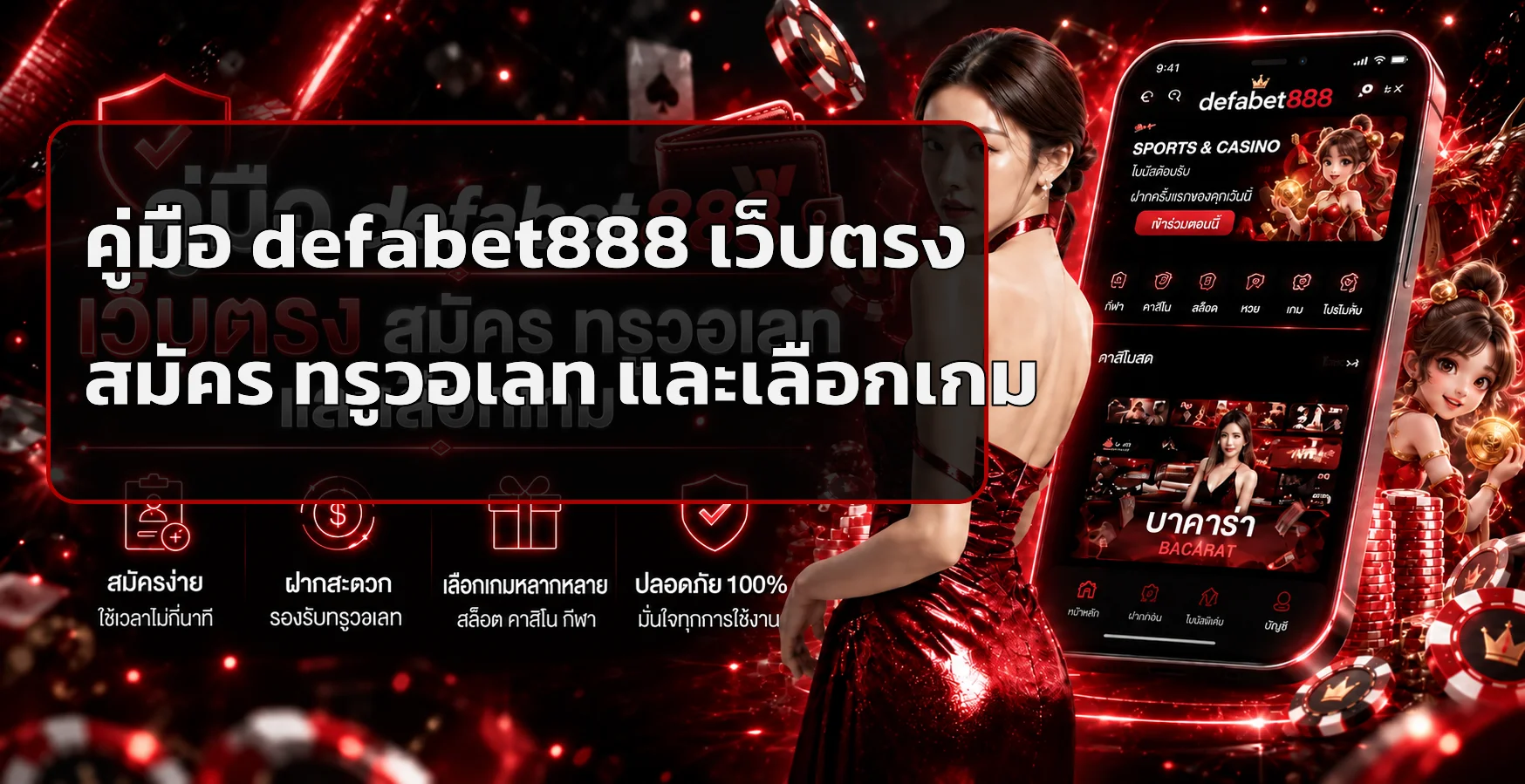 defabet888 คู่มือเว็บตรง สมัครและฝากถอนทรูวอเลท